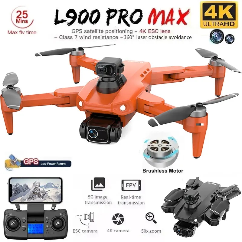 L900 Pro MAX GPS Drone 4K Prof - Drone Camera 4K avaliação e preço