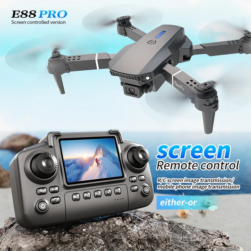 Drone Profissional E88 PRO com - Drone Camera Mount avaliação e preço